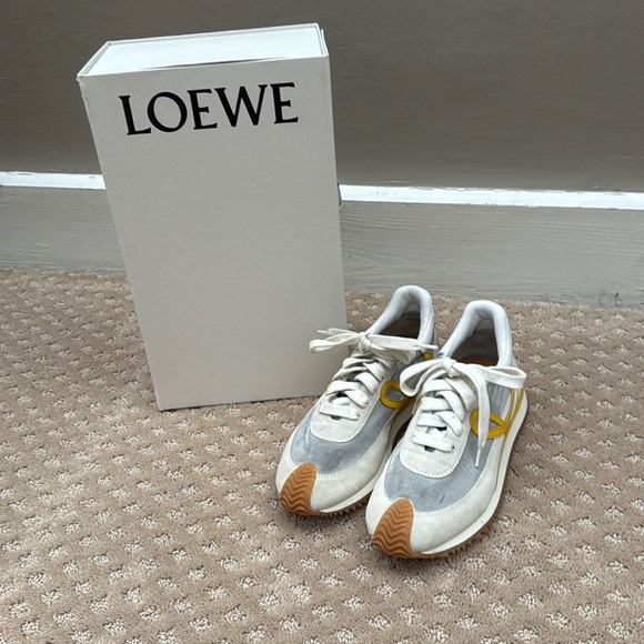 Loewe White and Yellow Sneakers - Picture 4 of 5